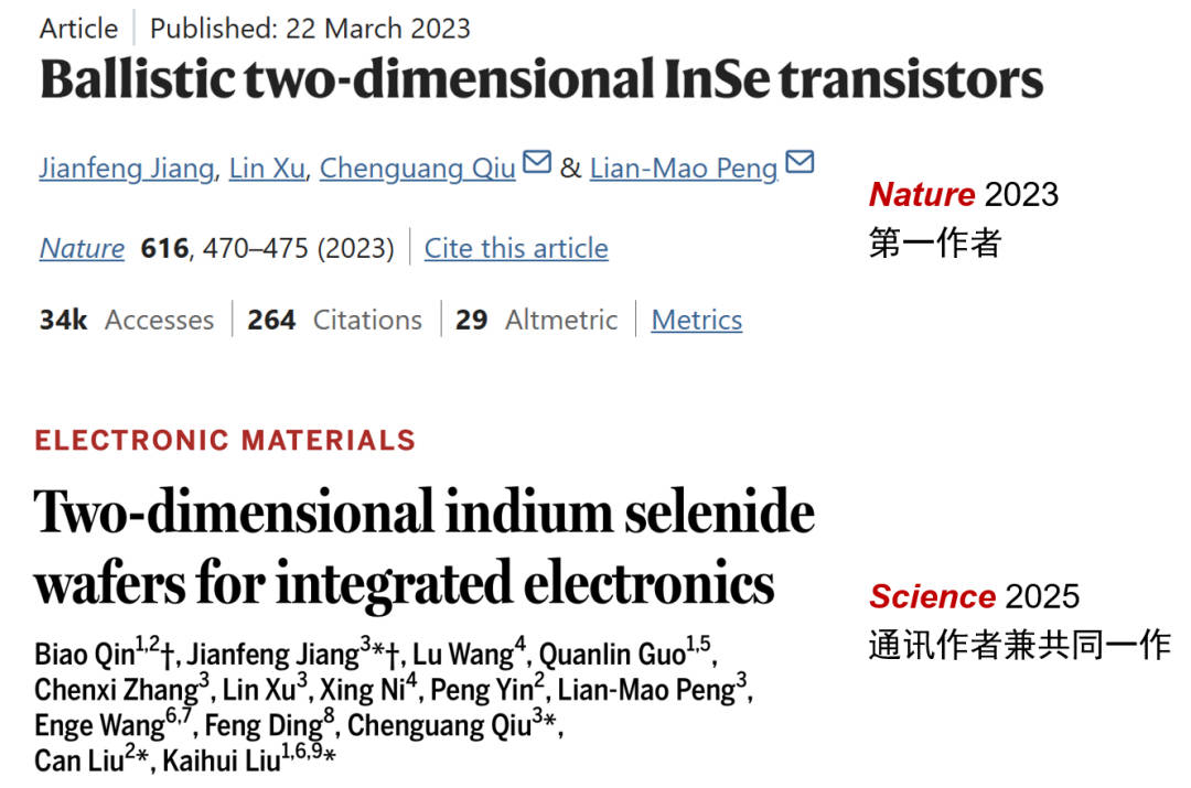 中国科学家挑战硅基霸权，构建理想弹道输运晶体管，实现二维硒化铟半导体重大跨越