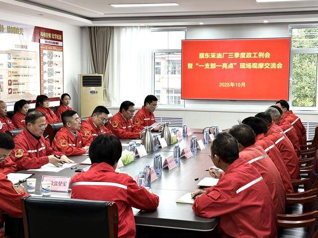 中原油田濮东采油厂组织召开“一支部一亮点”现场观摩交流会